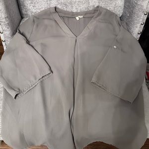 Japna Grey Satin Blouse